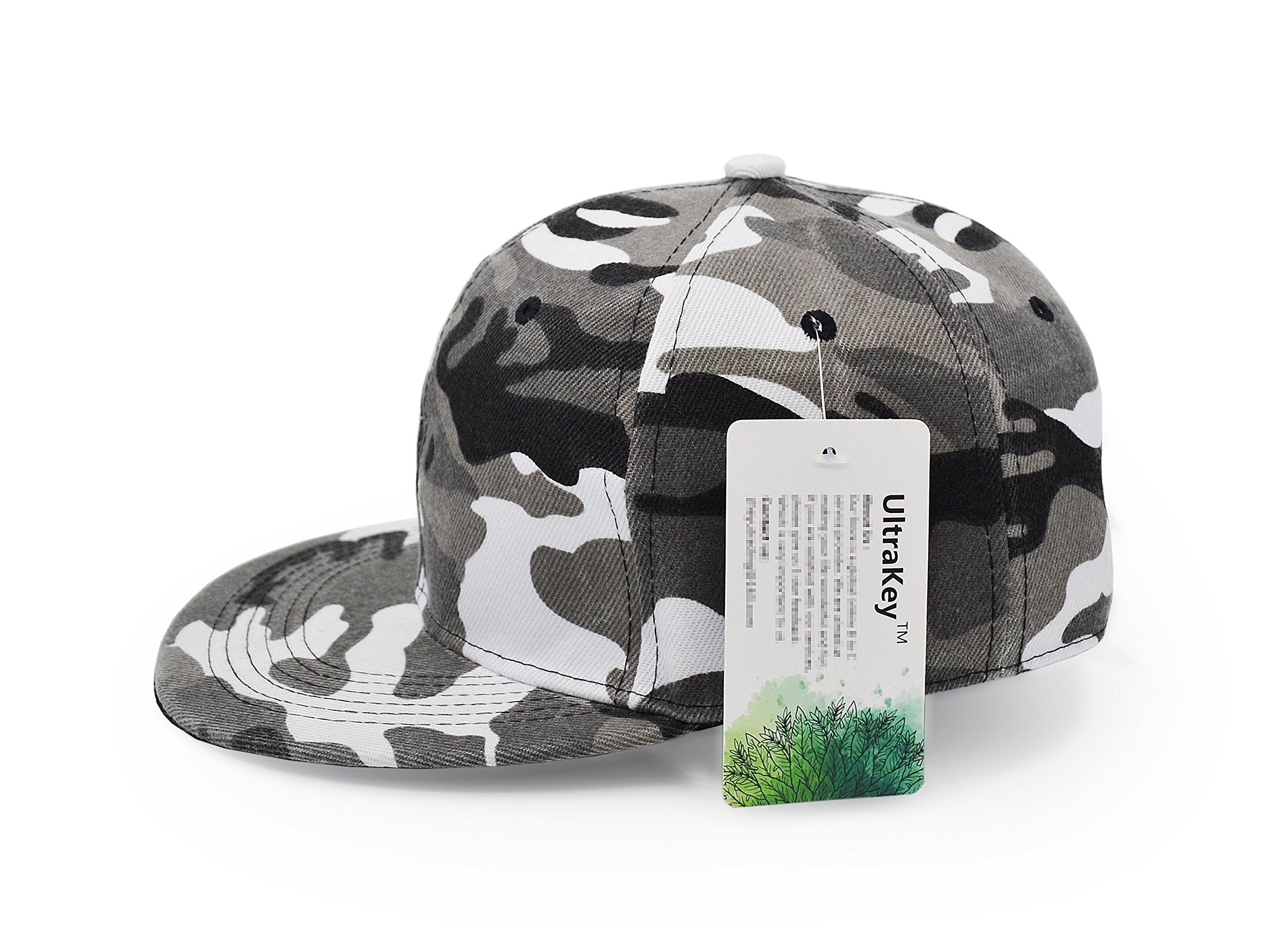UltraKey urban camouflage cap in grey, fits indoor and outdoor looks.