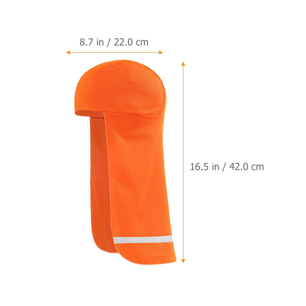 ULTECHNOVO sun shield neck cover shown during cycling