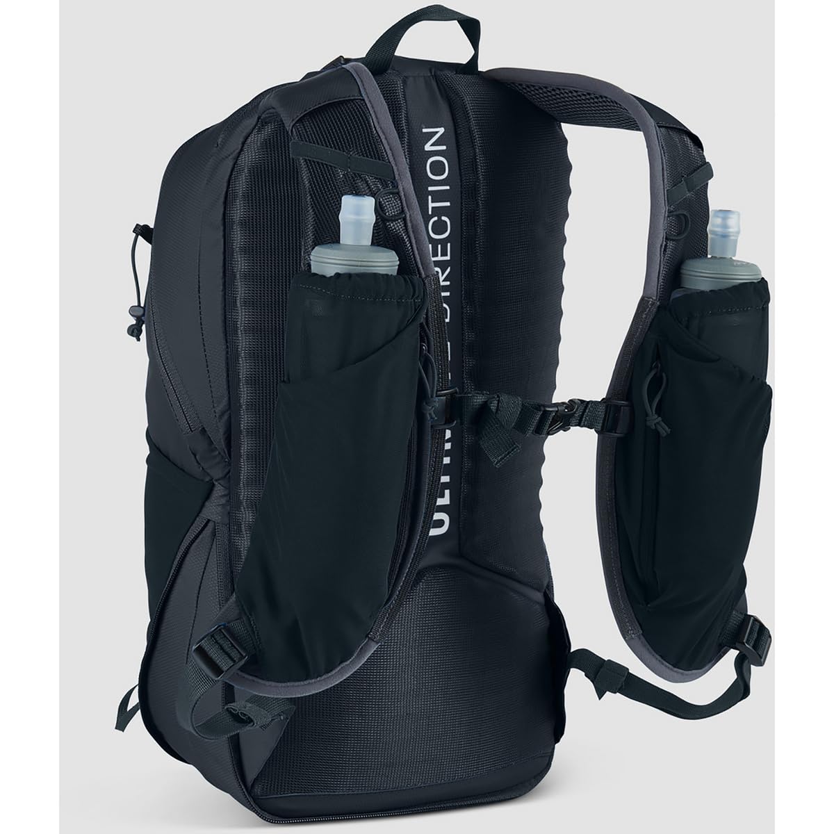 Ultimate Direction Blazek hydration pack EVA back panel supports stable long-run carry.
