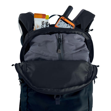 Blazek waist pocket accessible for phone or spray during workouts.