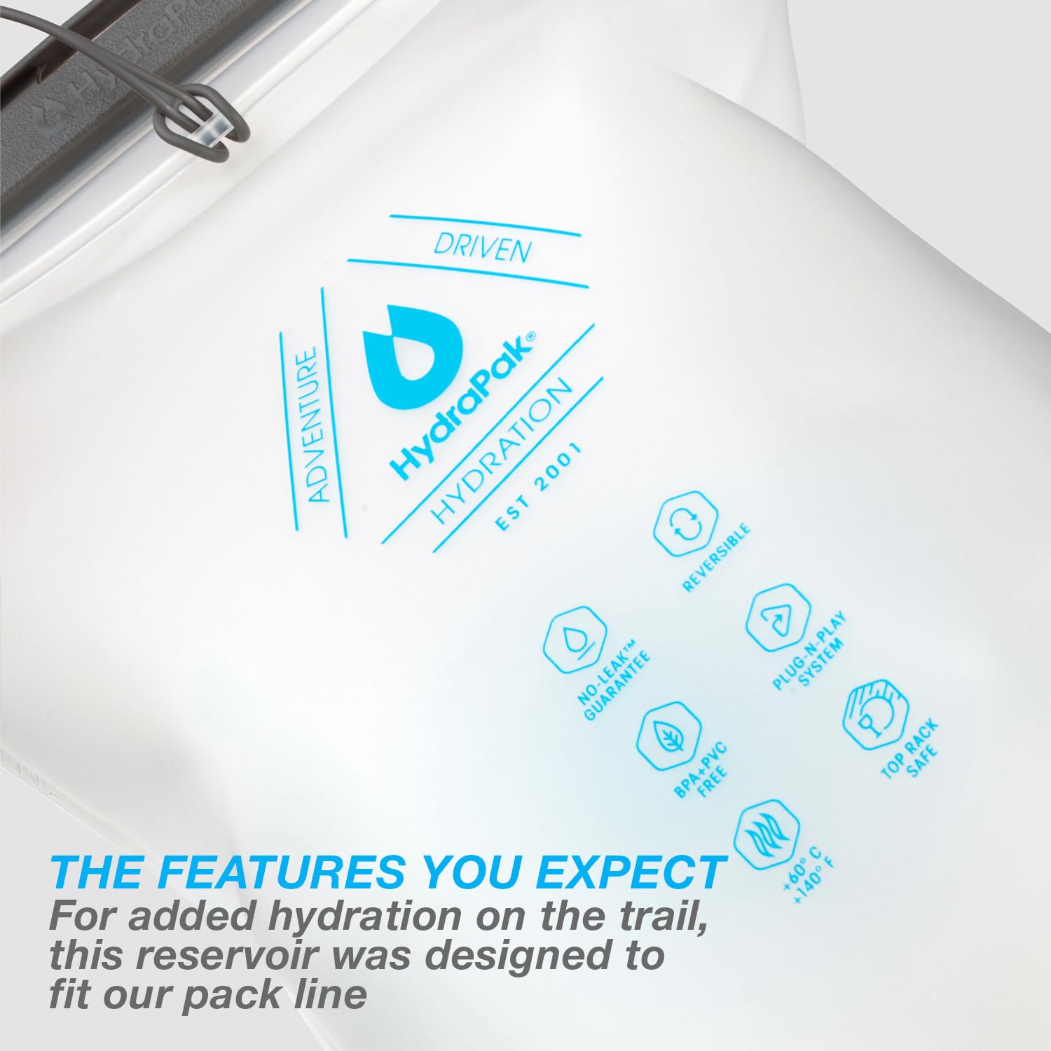 Ultimate Direction BPA-free TPU design supports safe, sustainable trail hydration.