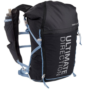 Ultimate Direction Fastpack 20L vest-fit supports comfortable all-day running.