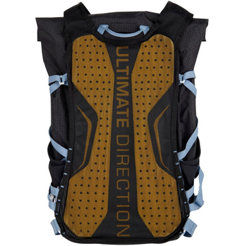 Ultimate Direction Fastpack 20L zip-down opening enables quick main-compartment access.
