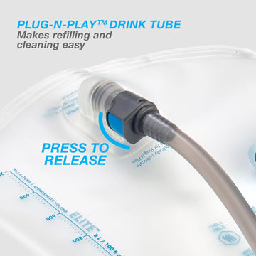 Ultimate Direction insulated TPU tubing preserves liquid temperature during activity