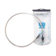 Ultimate Direction 1.5L reservoir pour shows quick-fill and reseal capability for on-the-go hydration
