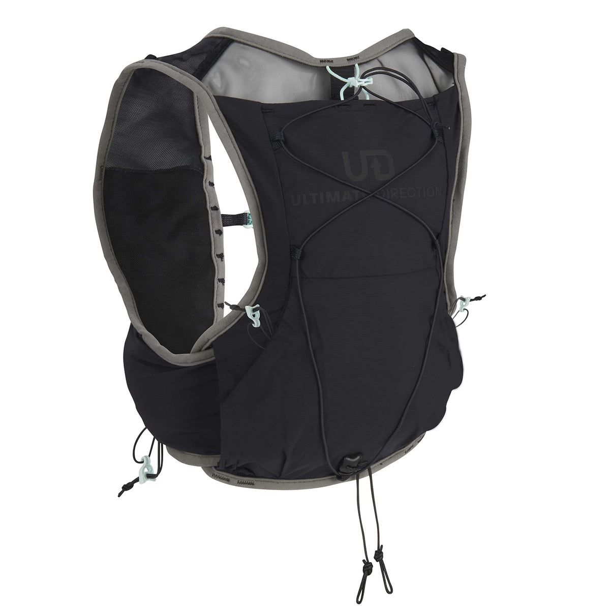 Ultimate Direction Race Vesta 6.0 front zip phone pocket keeps essentials within reach.