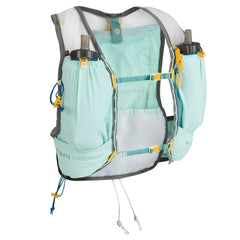 Ultimate Direction Women's Race Vesta 6.0 back view highlighting breathable mesh panel