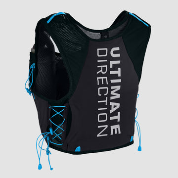Ultimate Direction Xodus hydration vest back view with back pockets for quick access