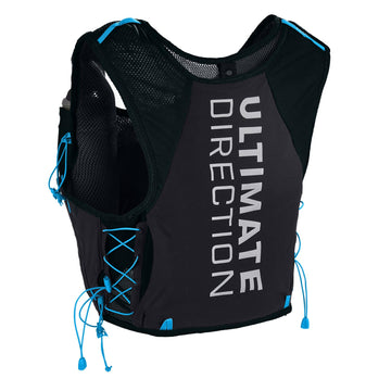 Ultimate Direction Xodus vest front-pocket system keeps essentials organized during runs