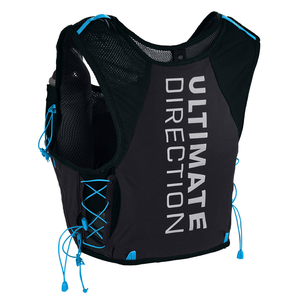 Xodus vest side-entry wrap detail for a chafe-free fit during runs.
