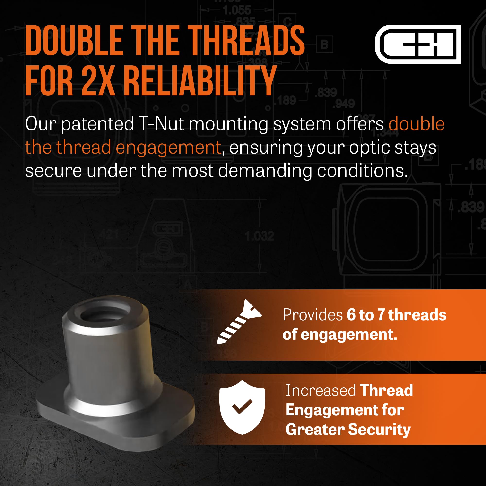 Ultra-thin plate reduces height over bore