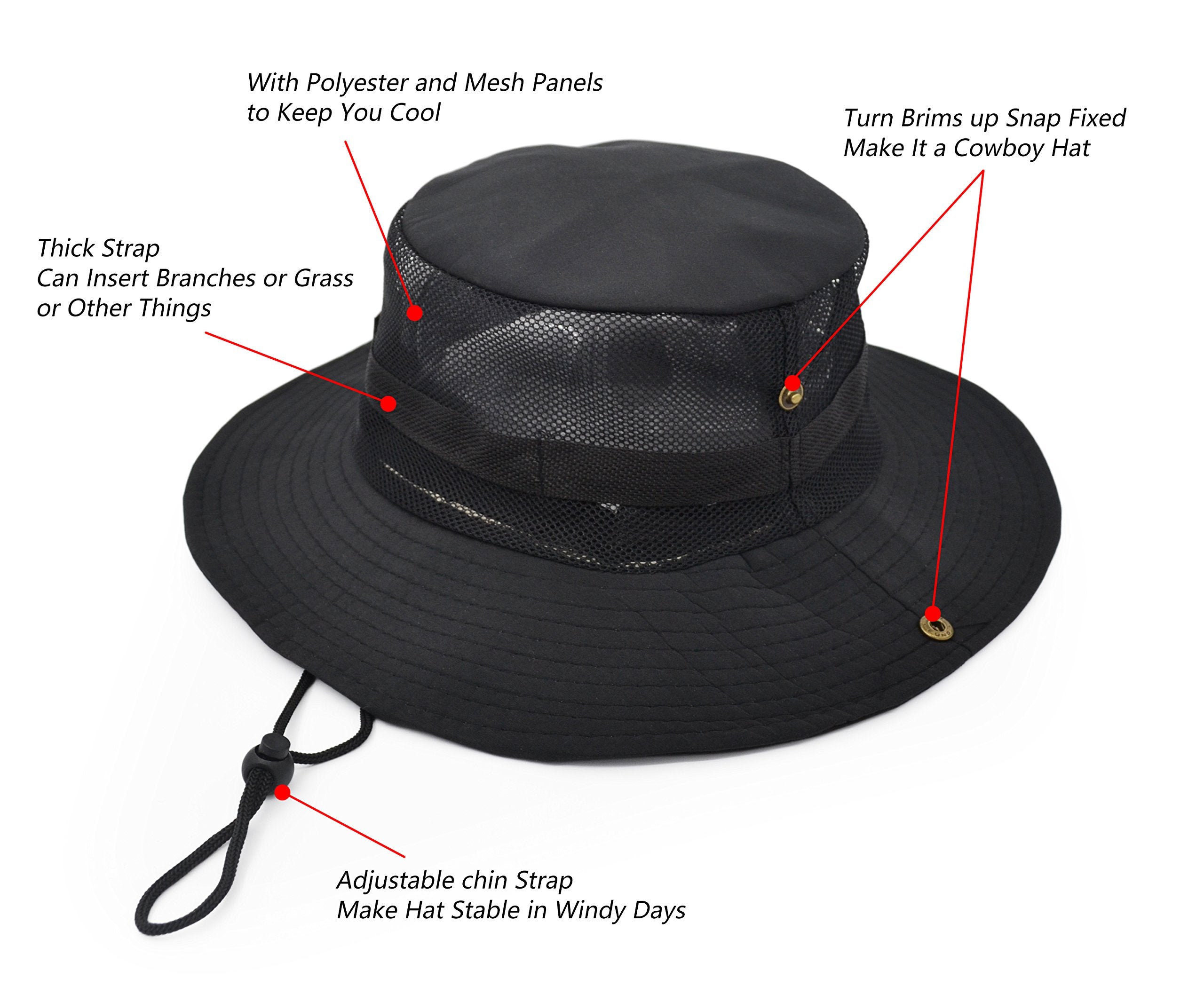 UltraKey adjustable drawstring hat with secure fit feature