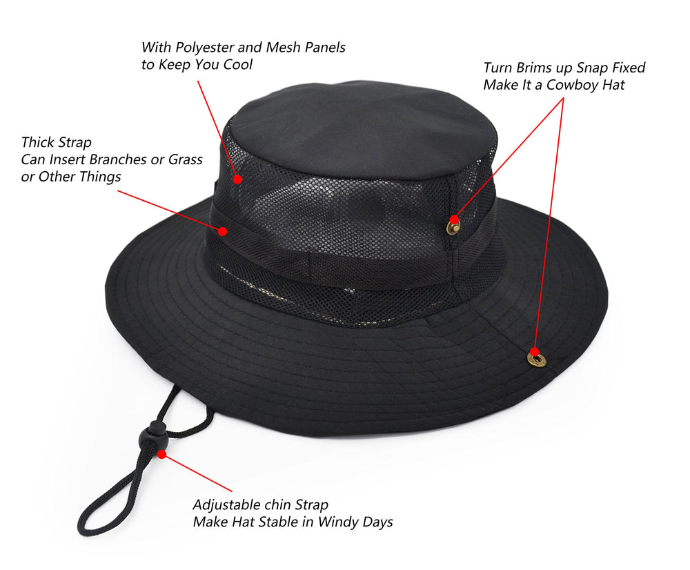 UltraKey adjustable drawstring hat with secure fit feature