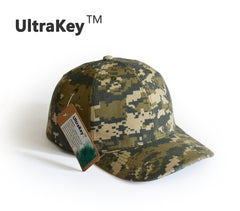 UltraKey army digital camouflage cap: adjustable strap for secure, all-day comfort.