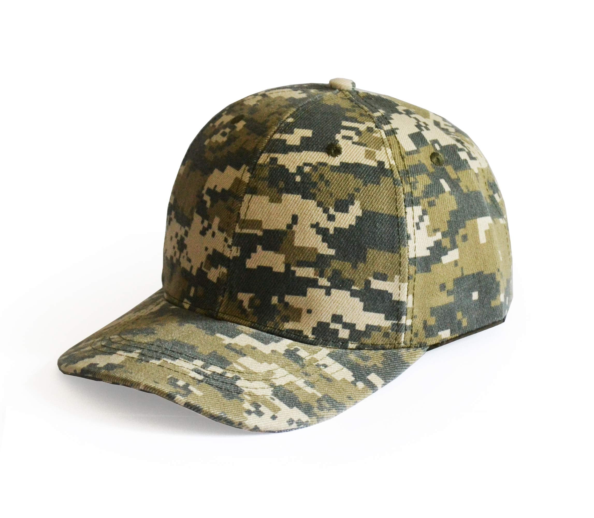 UltraKey army digital camouflage cap: front view showing a comfortable, adjustable fit for outdoor activities.