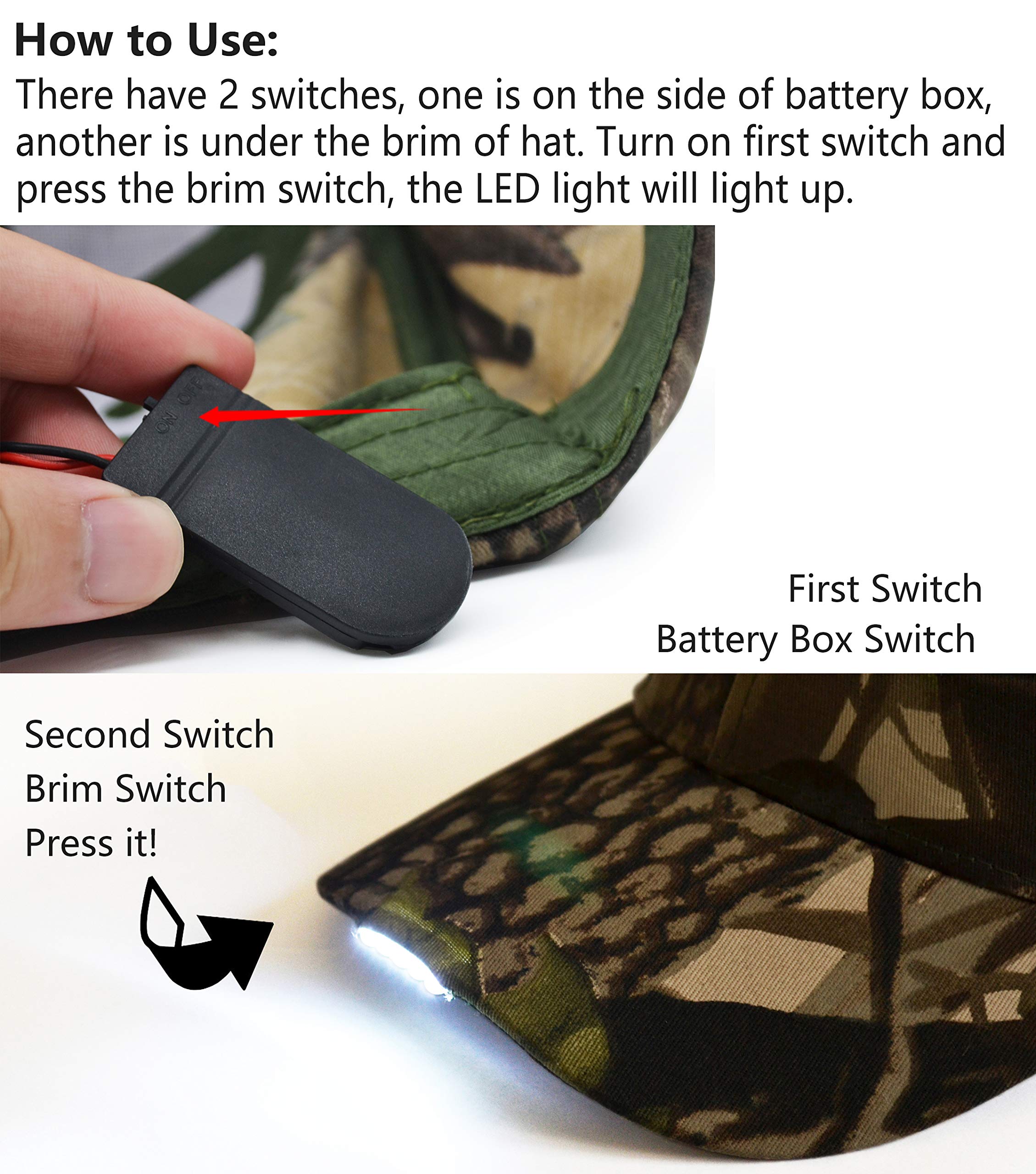 UltraKey adjustable-fit camo cap suitable for most head sizes.