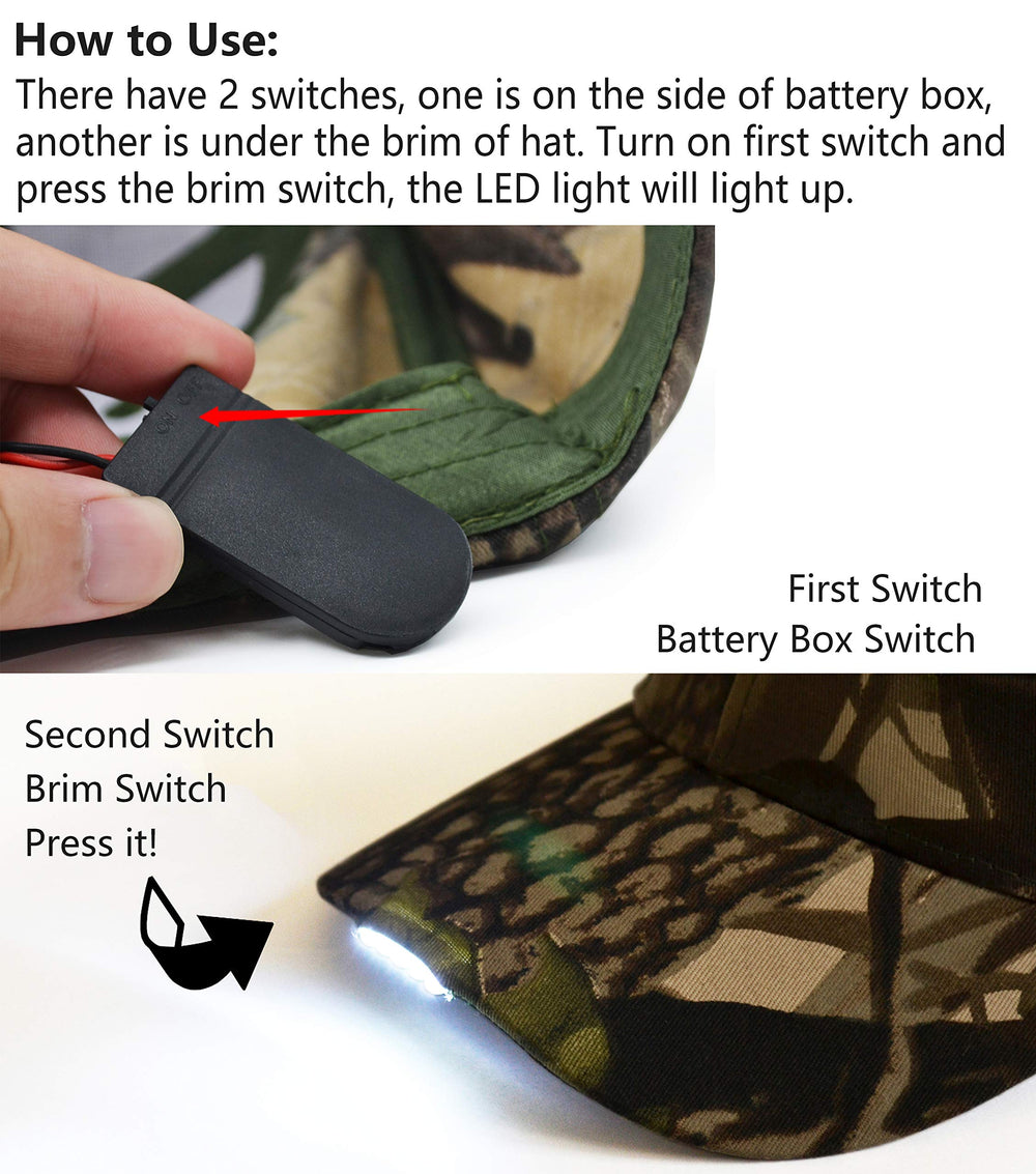 UltraKey adjustable-fit camo cap suitable for most head sizes.