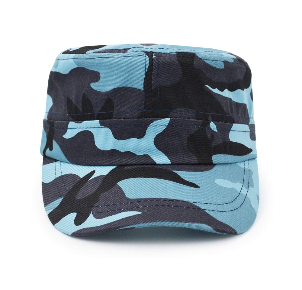 UltraKey cotton twill basecap blue material detail for durability.