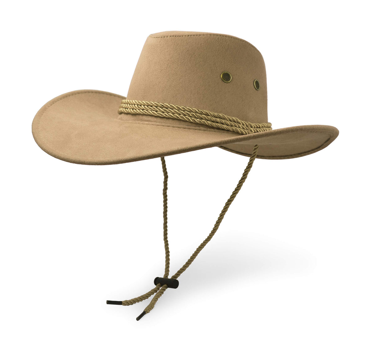 UltraKey cowboy hat in beige offers outdoor style and sun protection.