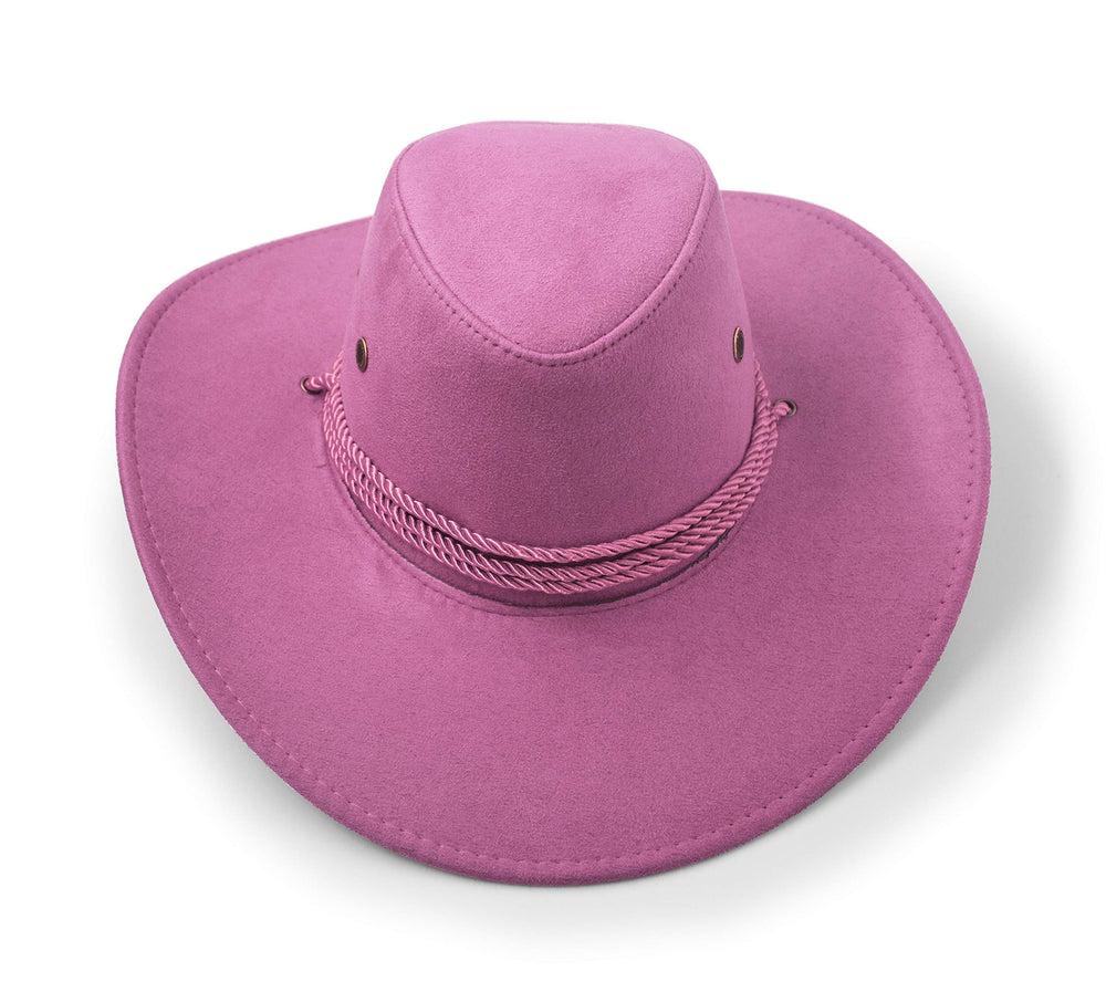 UltraKey pink packable travel-ready hat for easy packing.