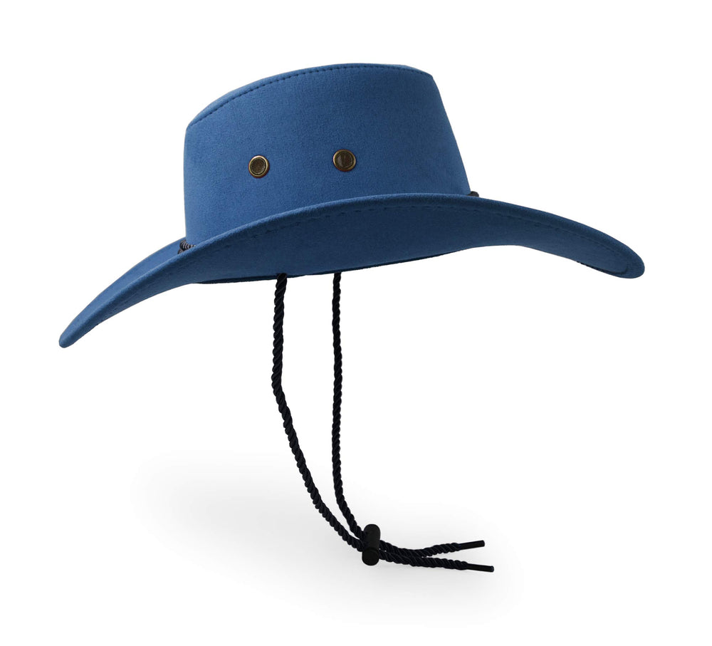 UltraKey cowboy hat can regain its shape with gentle steam after travel.