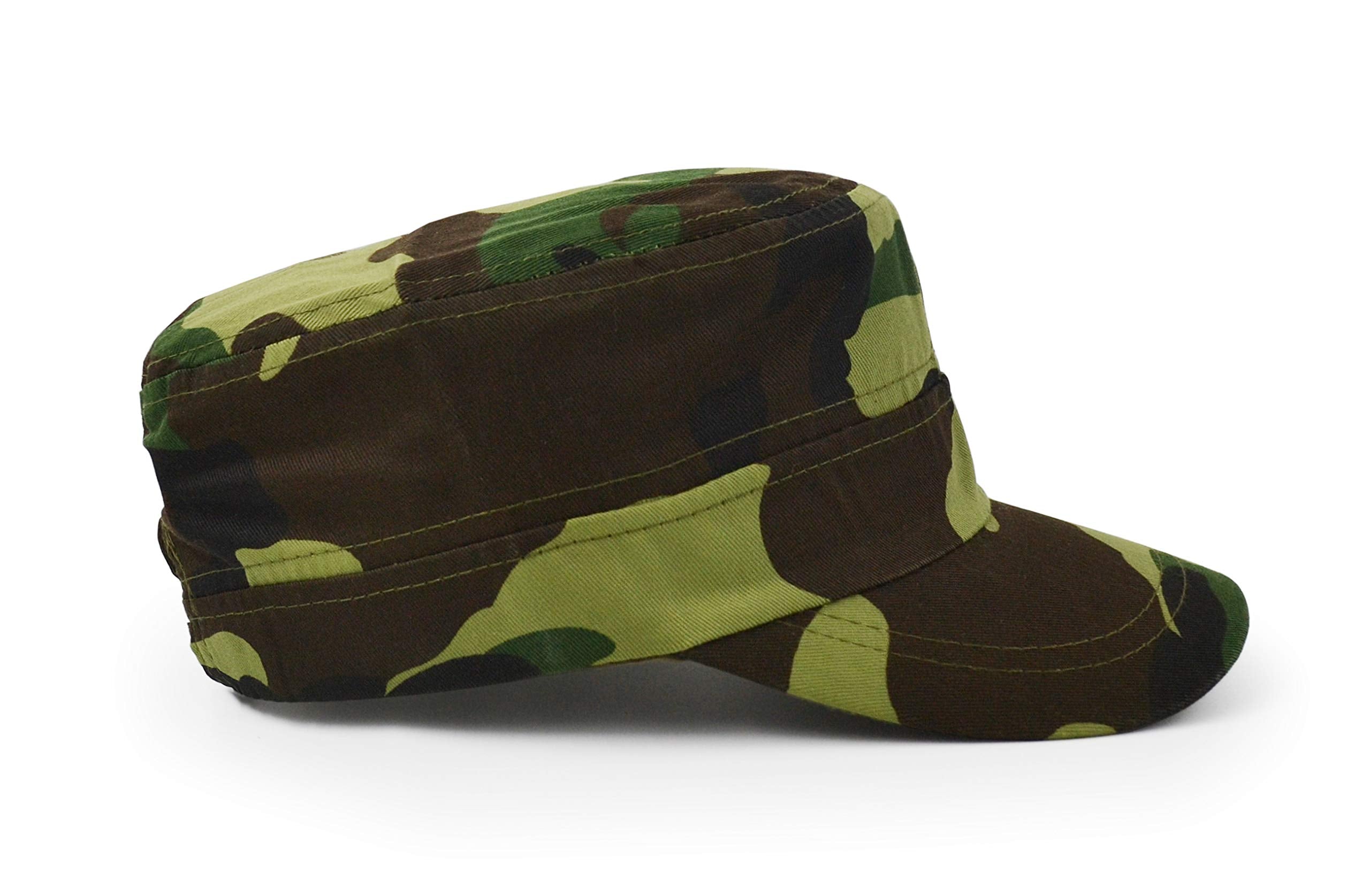 UltraKey flat-top cap on head at sunset, casual look for outdoor evenings.