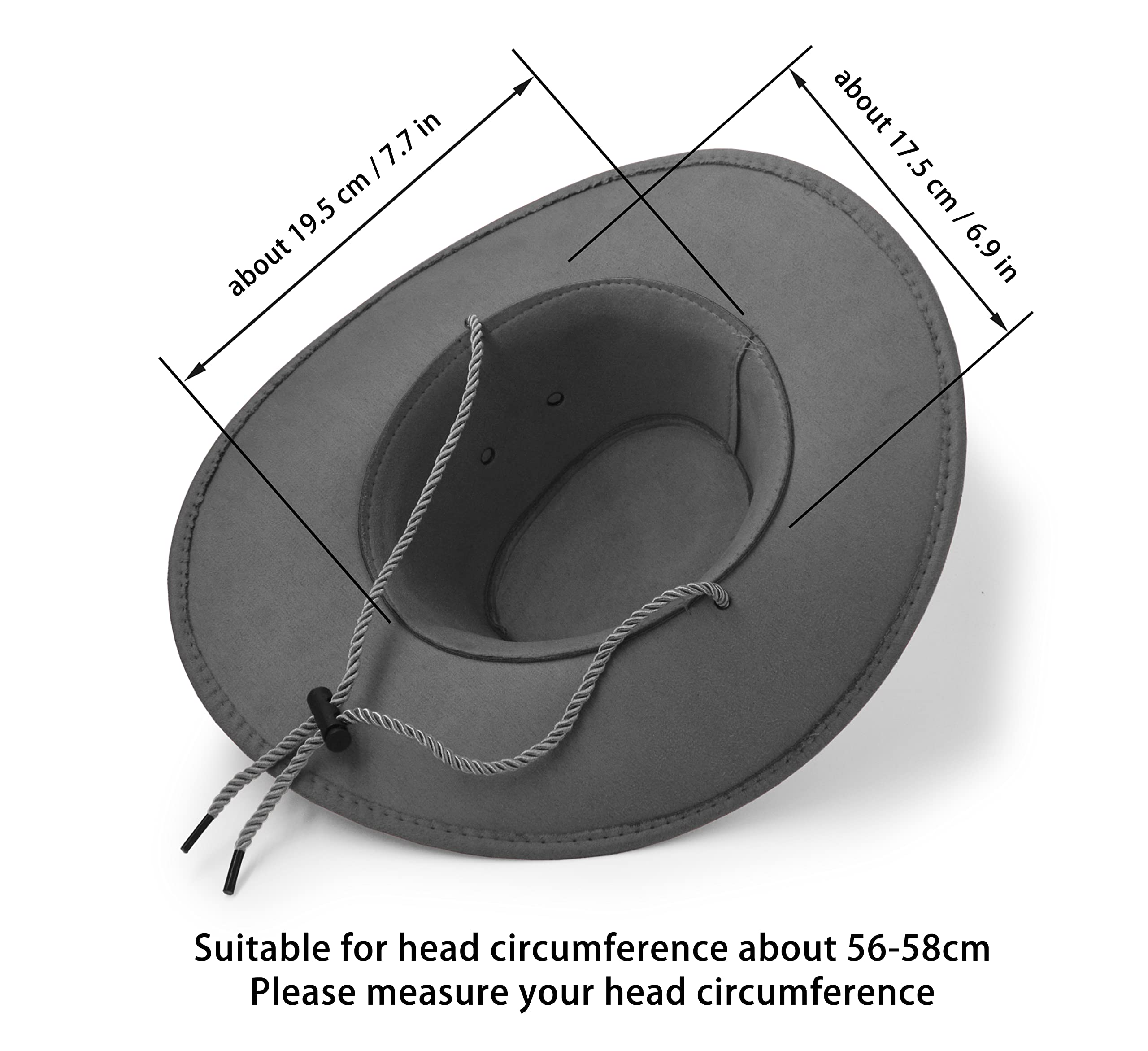 UltraKey grey hat complements outfits for indoor and outdoor events.