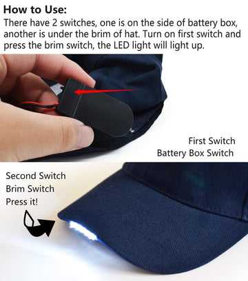 UltraKey hands-free LED cap in use at night provides hands-free light for tasks.