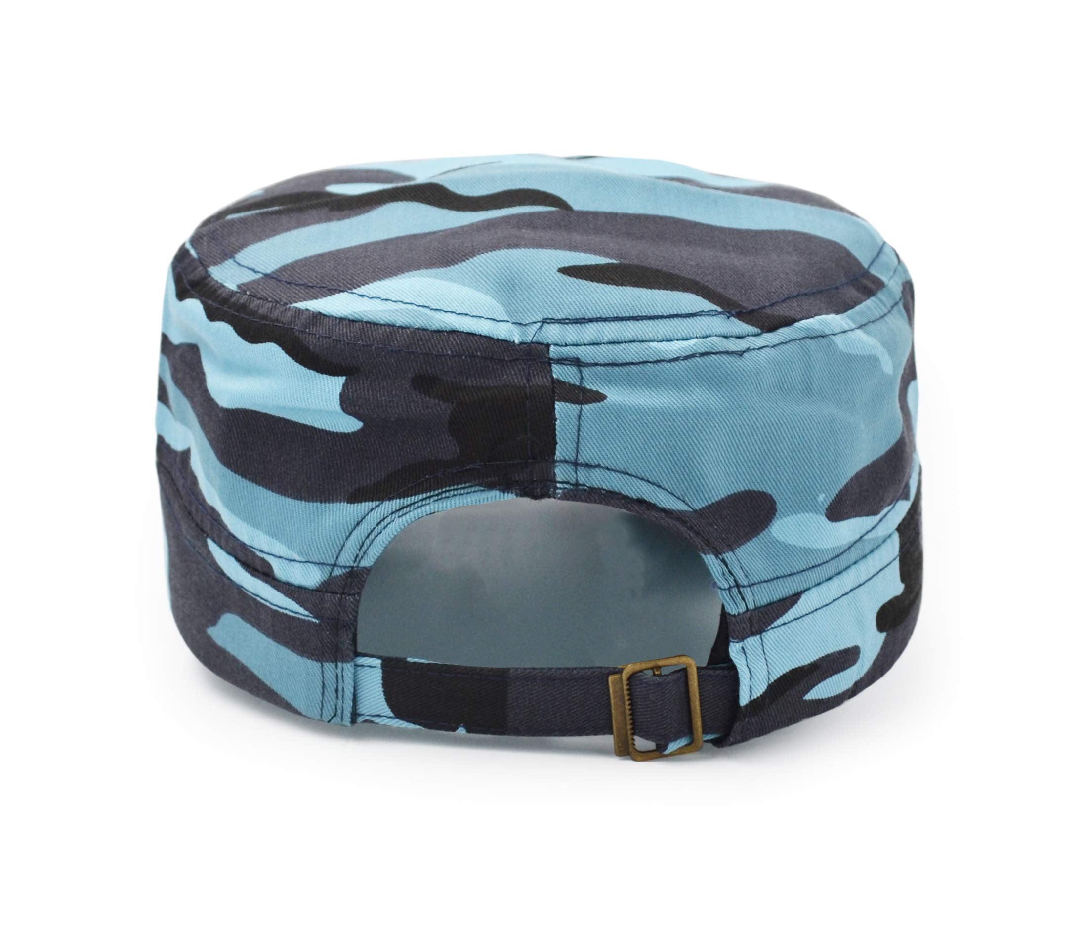 UltraKey outdoor-ready cap blue, ideal for hiking and travel.