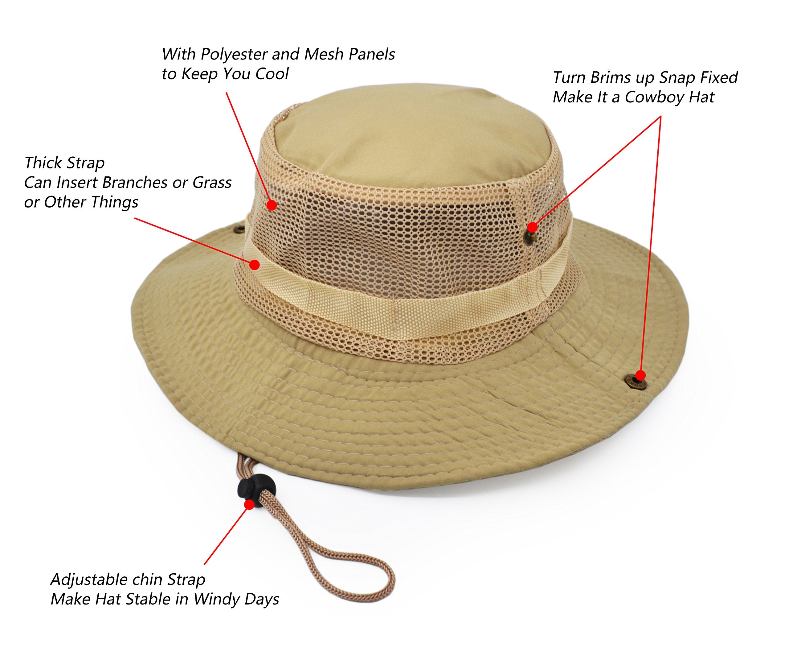 UltraKey adjustable drawstring secures fit during hiking and outdoor activity.