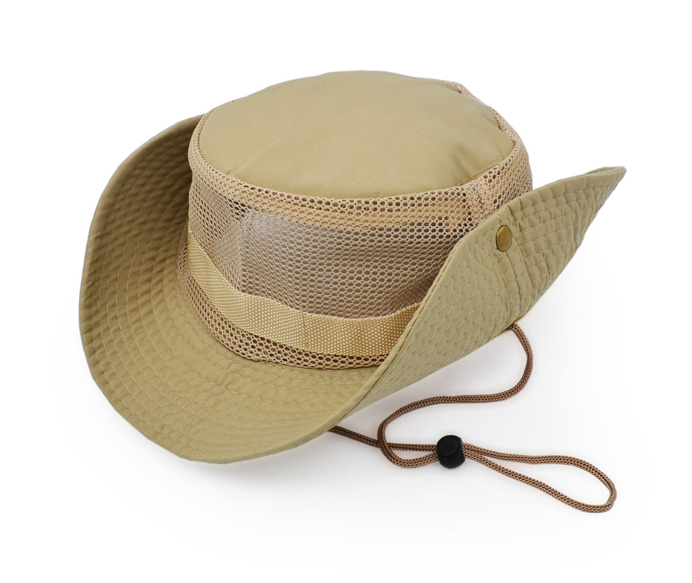 UltraKey Outdoor Sun Protect Hat army style front view for sun protection during outdoor adventures.