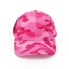 UltraKey pink camouflage cap close-up stitching detail for durability.