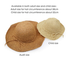 UltraKey Straw Hat adjustable inside to fit most heads securely.