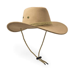UltraKey sun hat faux felt leather in beige for versatile daily wear.