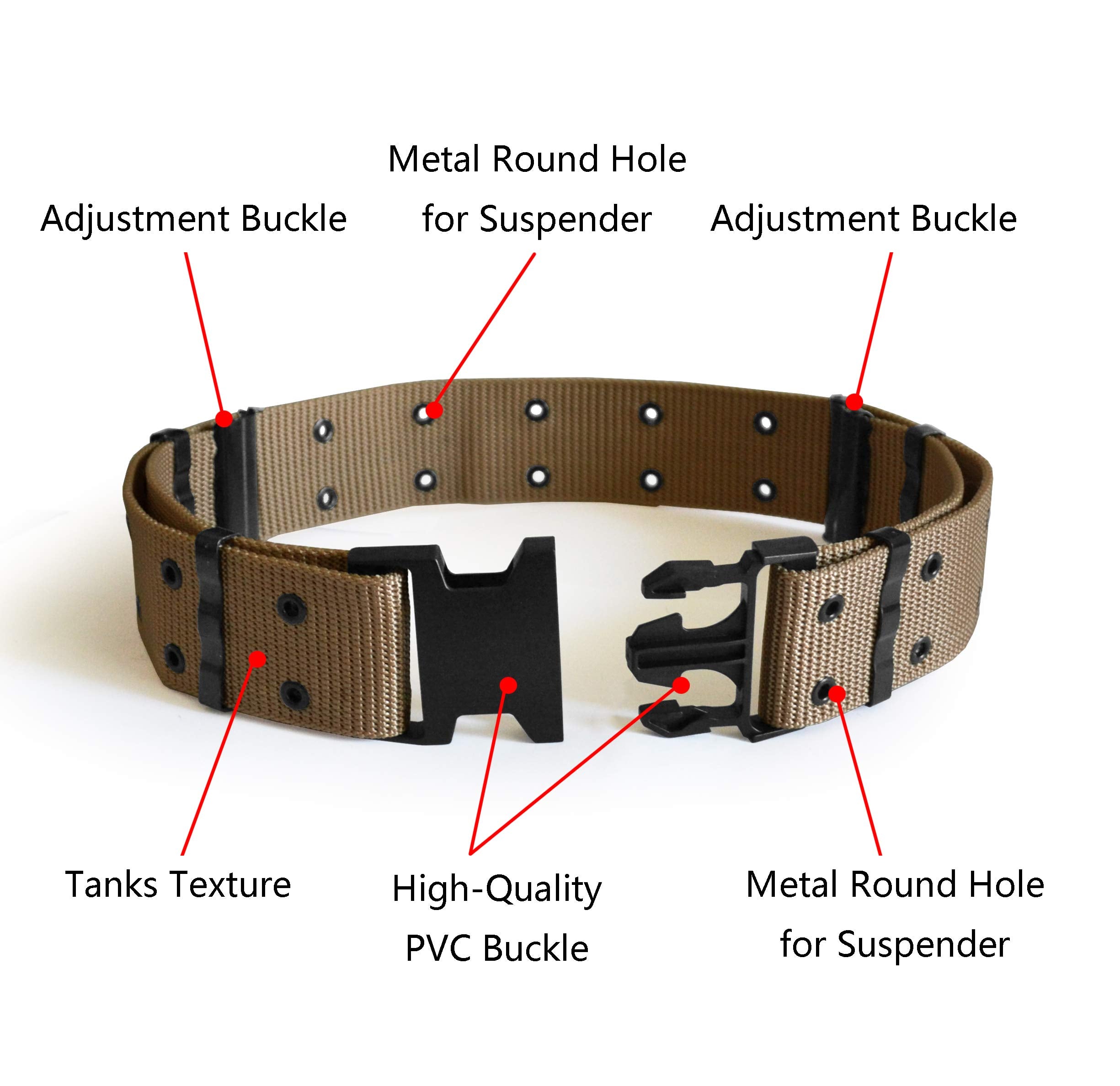 UltraKey Tactical Belt adjustable strap demonstrates easy fit for diverse waist sizes