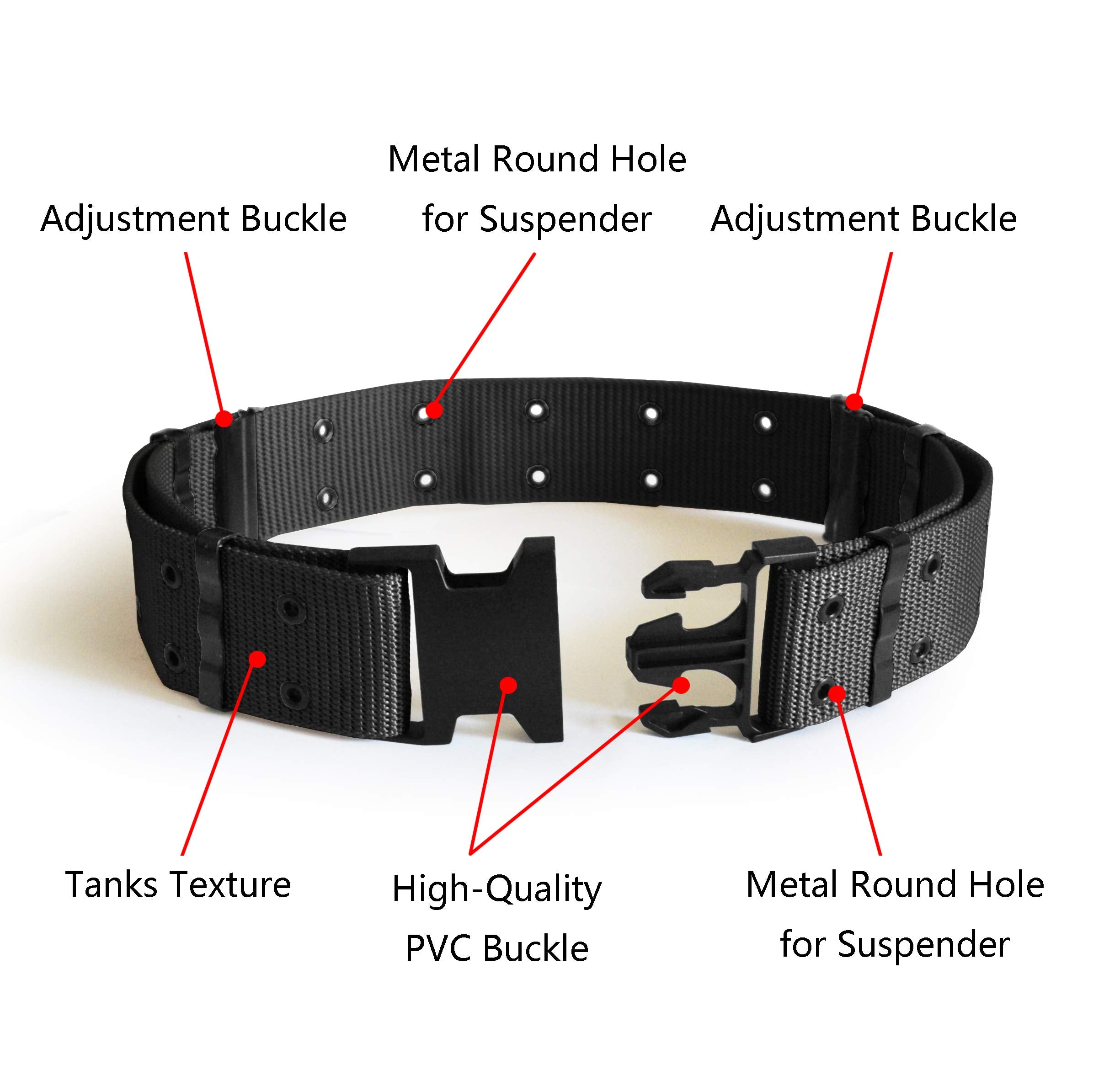 UltraKey Tactical Belt strap detail with sturdy webbing for long wear