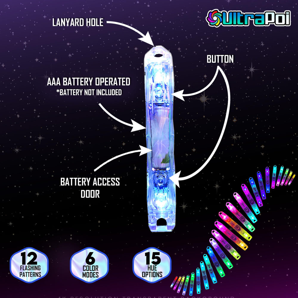 UltraPoi flashing pattern demo showing exciting lighting effects during practice.