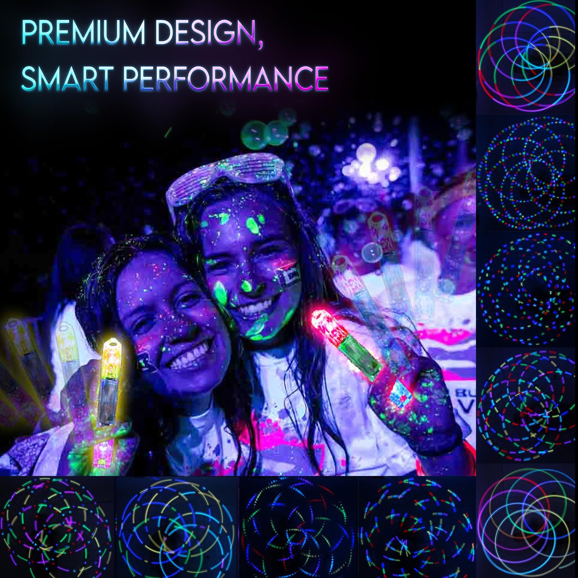 UltraPoi rainbow color modes for dynamic performances and vivid stage presence.