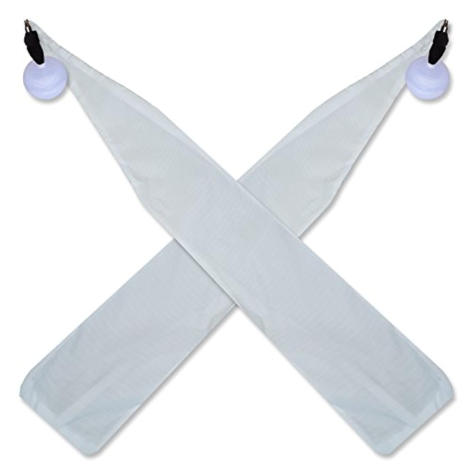 UltraPoi Ultrasocks XL set of 2 white non-stretch socks with swivel knob handles for spinning poi.