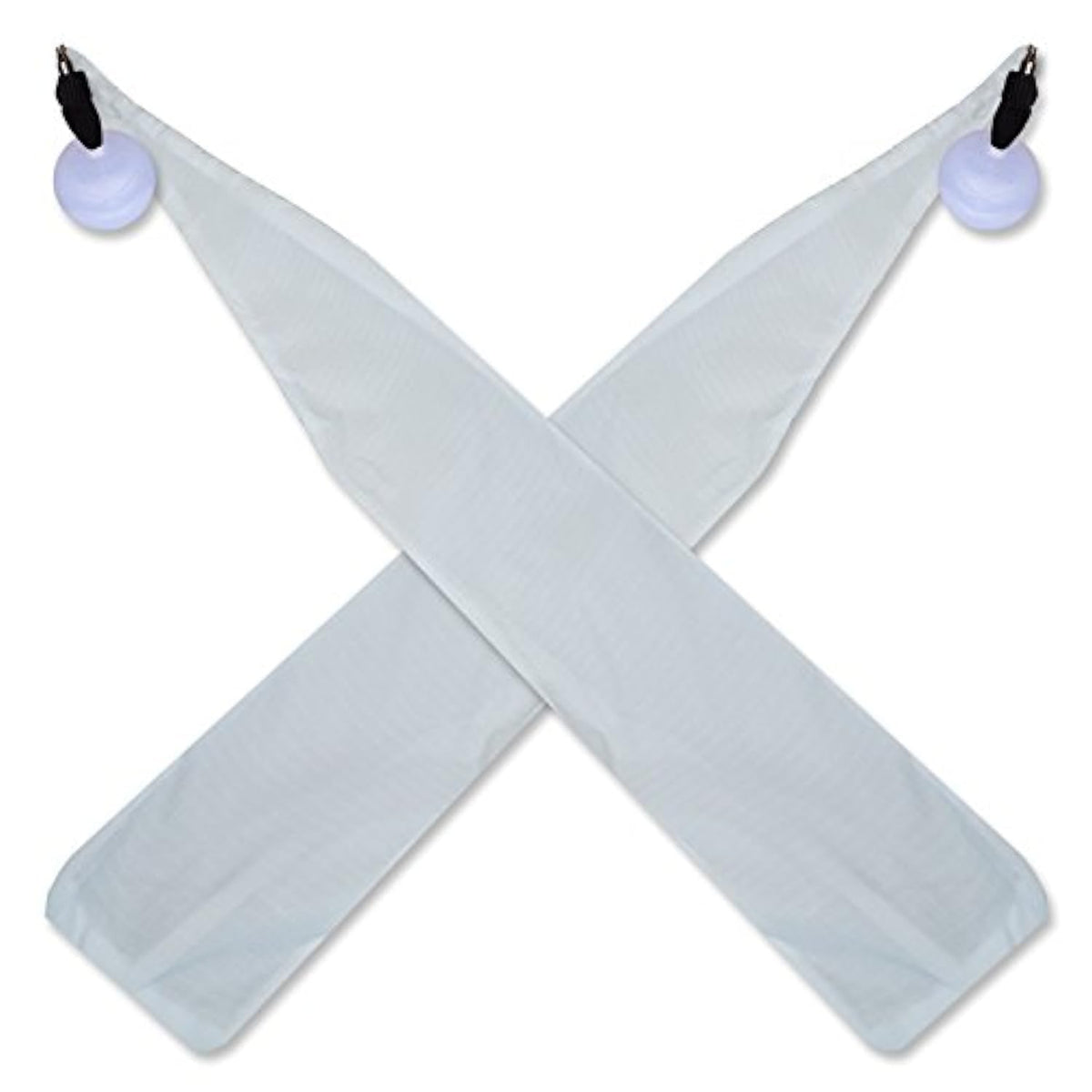 UltraPoi Ultrasocks XL set of 2 white non-stretch socks with swivel knob handles for spinning poi.