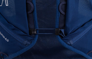 Ultraspire Alpha 6.0 max02 sternum system maintains steady breathing and secure fit.