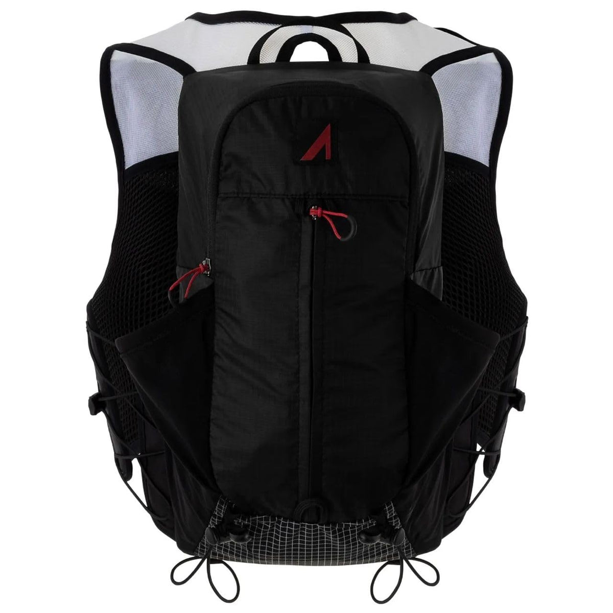 Ultraspire Legacy race vest front view highlighting ergonomic fit for endurance runs.