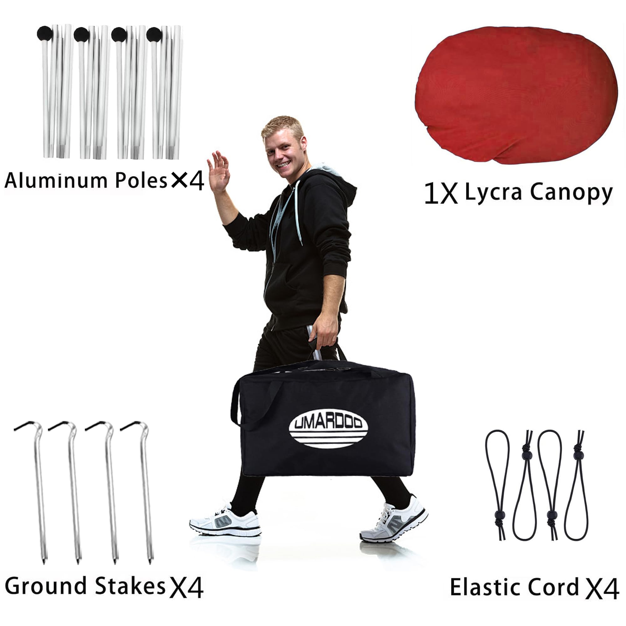 UMARDOO 10x10 red tent for vibrant outdoor setup