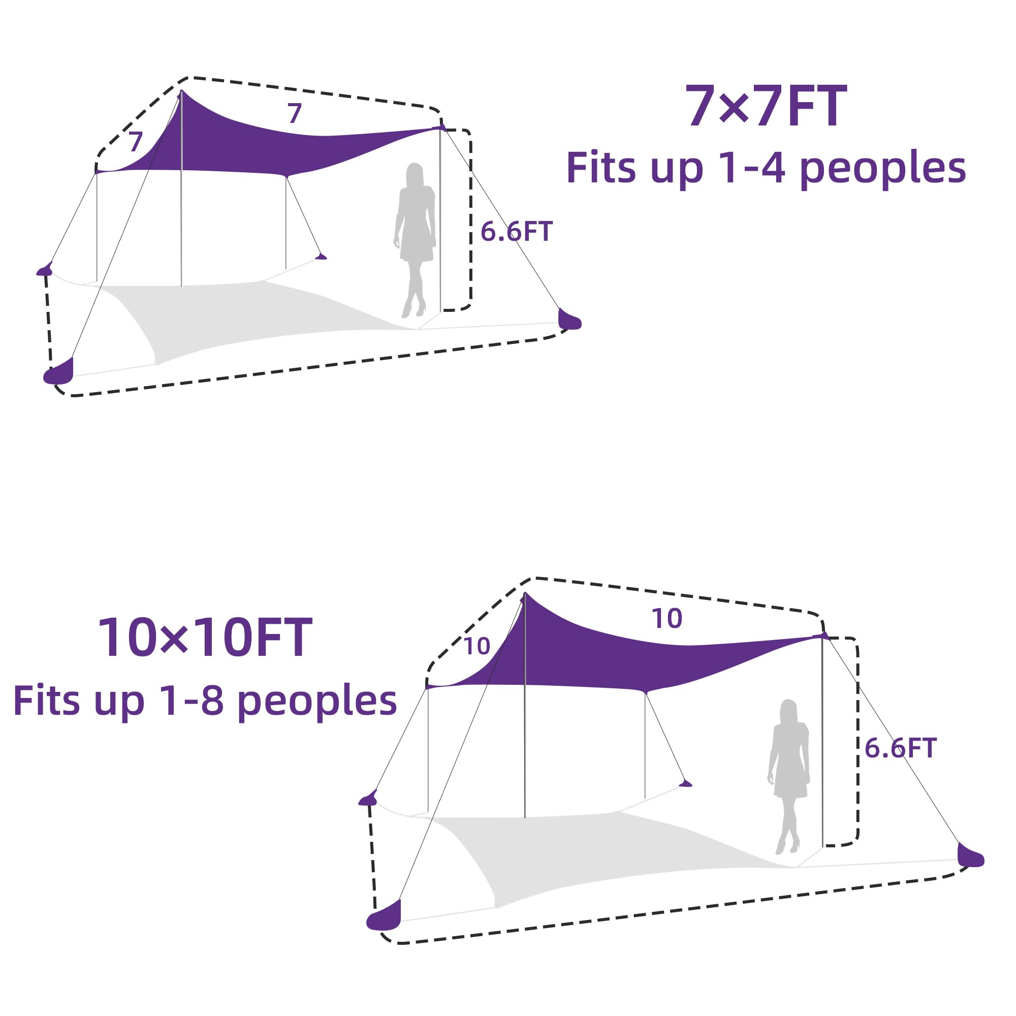 Umardo beach tent sandbags stabilizing canopy for breezy shore lounging.