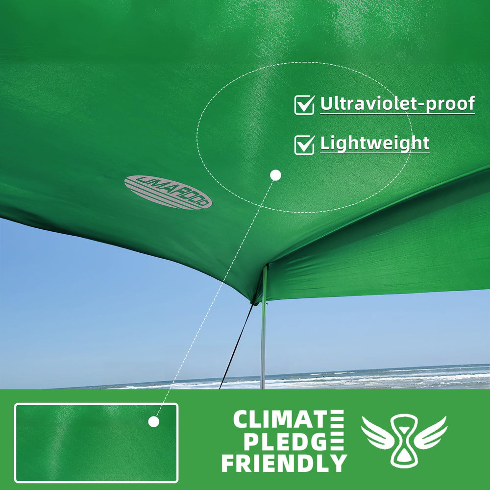 UMARDOO beach tent poles close-up show rust-proof aluminum for lasting stability
