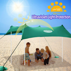 UMARDOO sandbags anchored tent enhances wind resistance on breezy days