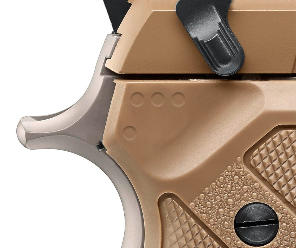 M9A3 BB pistol showing tactical sights and accessory rail