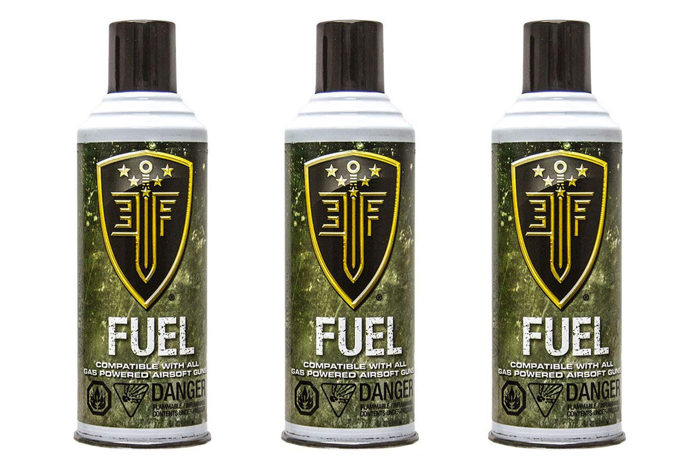 Umarex Elite Force Green Gas 3 Pack can close-up highlighting consistent velocity potential