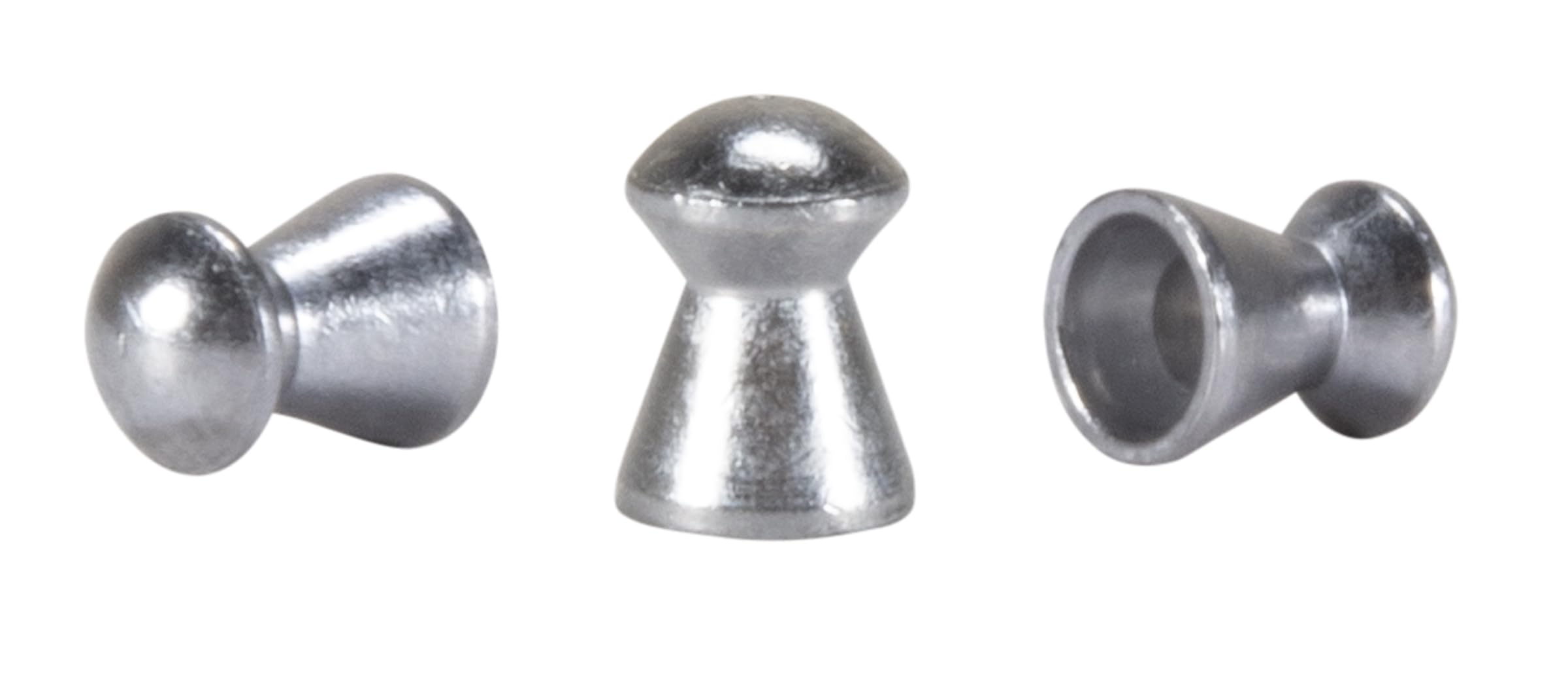 Closeup of Umarex RWS Superfield Ultra Heavy pellets highlighting domed design