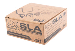 Umarex SLA pellets stacked for display